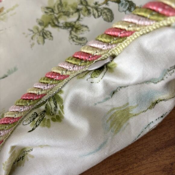 Waverly "Pacific Pavilon" Oriental Toile Designer Pillow Without Instert 21x21.5 - Picture 6 of 10